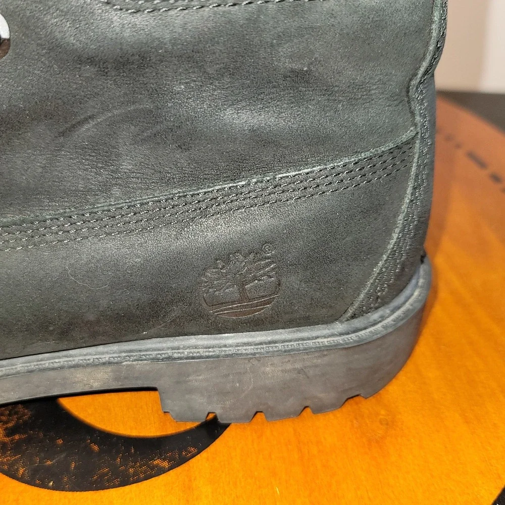 Timberland 6 Inch Premium Waterproof Boots Black Nubuck Leather 12907 Mens 7